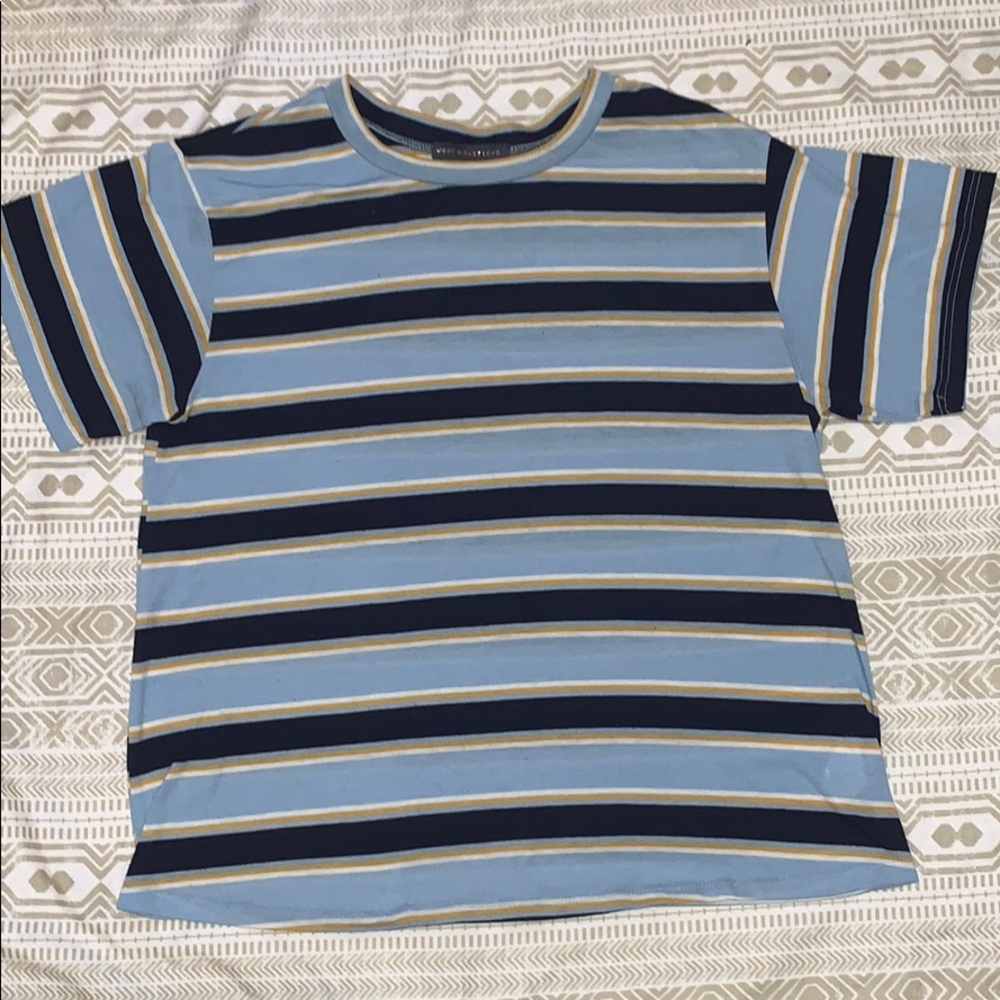 light blue shirt